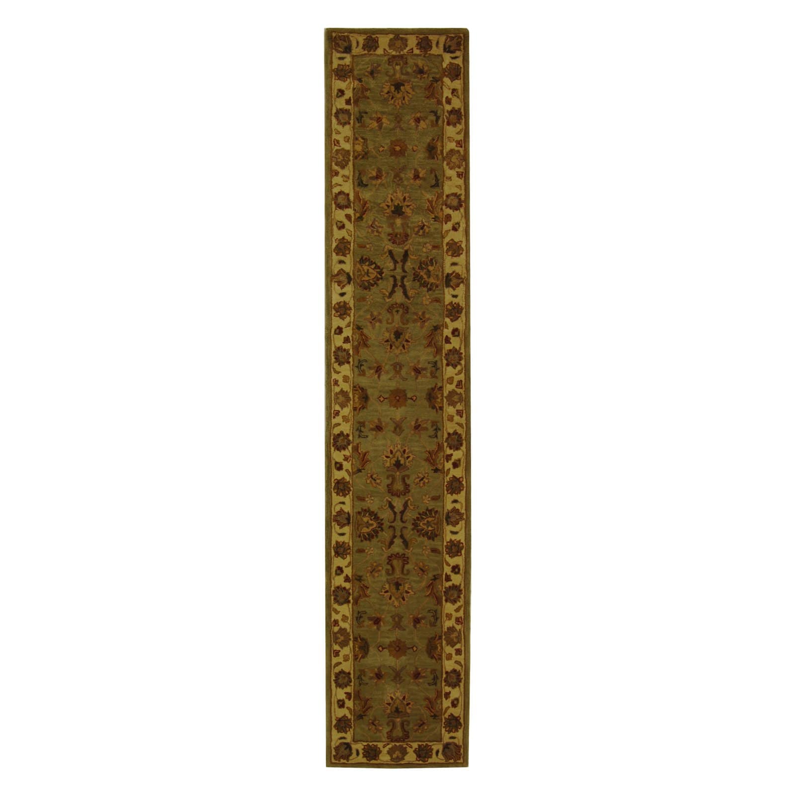SAFAVIEH Heritage Regis Traditional Wool Area Rug, Green/Gold, 7'6" x 9'6" - image 3 of 10