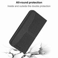 thumbnail image 3 of Dteck for Samsung Galaxy A13 4G Case PU Leather Flip 1 Wallet with 3 Card Slots Cover With Strap 360 Cover Protection Anti Drop Anti Scratch Magnetic Cover for Samsung Galaxy A13 4G, Black, 3 of 6