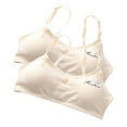 thumbnail image 2 of gbyLJF 2PC Training Bras for Girls Comfort Seamless Bra with Adjustable Straps Daily Bra with Removable Padding Bras, 2 of 3