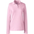 thumbnail image 3 of Lands' End Women's Long Sleeve Feminine Fit Interlock Polo Shirt, 3 of 3