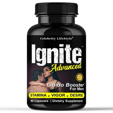 Ignite Testosterone Booster Vitamins for Men, Vitality Booster 90 Caps