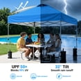 thumbnail image 4 of CHITOOMA 10 x 10ft Pop up Canopy Tent, Instant Outdoor Shelter Easy Portable Straight Leg Canopy Tent, Blue, 4 of 12