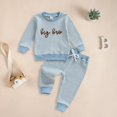 thumbnail image 2 of Gibobby Toddler Kids Baby Girl Spring Fall Outfits Tracksuit Top Shirt Sweatshirt + Pants Trousers Leggings 2Pcs Set(Blue,18-24 Months), 2 of 4