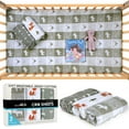 thumbnail image 3 of GROW WILD Forest Crib Sheets 3 Pack | Soft Crib Sheets for Boys and Girls | Crib Sheets Neutral Grey | Stretchy Forest Crib Sheet - Nicely Fit Crib Mattress Sheet (Forest Fun), 3 of 8