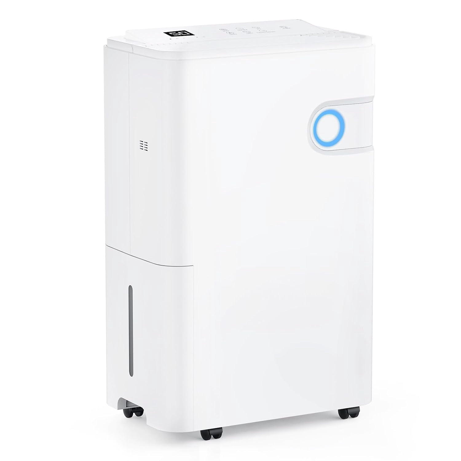 30-Pint Dehumidifier with Drain Hose for 2,000 Sq Ft Basements, 0.53 Gallon Tank, 38dB Quiet Operation, Smart Humidity Control for Whole Home, Bedroom & Bathroom