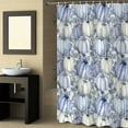 thumbnail image 2 of Fabric Shower Curtain Fall Thanksgiving Blue Pumpkin Eucalyptus Leaves Shower Curtains with 12 Hooks Waterproof Machine Washable Bath Curtains for Bathroom, 54 x 78in, 2 of 6