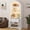 a01-White, variant on Negylim 71” Tall Lighted Coffee Bar Cabinet, Farmhouse Pantry Storage Hutch with Built-in LED Strip Lights, 3 Open Display Shelves, 2 Pull-Out Drawers & Closed Storage Cupboard, Black