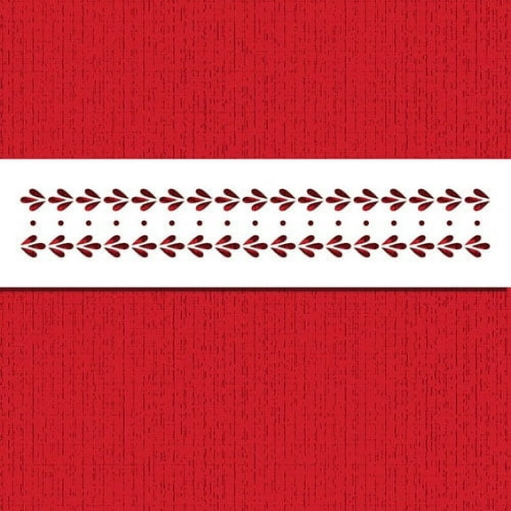 Designer Stencils C964 Summertime Garden Triple Beaded Border Cake Side Stencil