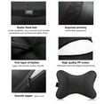 thumbnail image 4 of Accesorios para automóviles, cojín de cuero para descanso del coche, reposacabezas del asiento, reposacabezas, almohada para descanso del cuello, soporte negro, 4 of 8