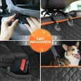 thumbnail image 4 of Elevate Your Dog's Comfort: Supports 400lb+, Hard Bottom-Detachable, Waterproof Dog Car Seat Cover, Dog Hammock for Car, Pet Backseat Protector, Thickened PP Hollow Board Plate, 4 of 5