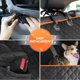 thumbnail image 4 of Funda de asiento para perro para asiento trasero, impermeable y resistente a los arañazos con 4 bolsas y 2 fundas laterales, 4 of 5