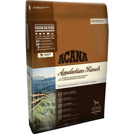 Acana Regionals Appalachian Ranch for Dogs, 4.5 lb, Grain free dog food By