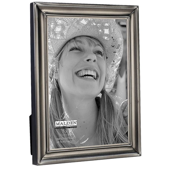 Classic silverplate 5x7 with stylized lines - 5x7