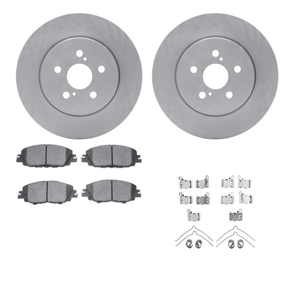 Dynamic Friction Company Front Brake Rotors with 5000 Advanced Brake Pads includes Hardware 6512-76713