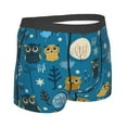 thumbnail image 3 of Disketp Cute Colorful Owls And Trees Men'S Boxer Briefs,Soft And Breathable Cotton Underwear With Comfortflex Waistband, 3 of 9