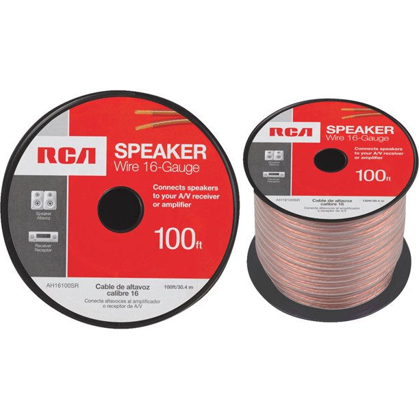 RCA 16Gauge Speaker Wire, 100'