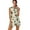 Green and Brown Shamrock, variant on COEQINE Green and Brown Shamrock Print Women's Golf Dress with Built in Shorts and Pockets for St. Patrick's Day Sleeveless 2 Piece Set Pickleball Dresses V-Neck Zip Up Workout Outfits, XS