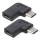 thumbnail image 1 of 2X ÁNgulo Recto de 90 Grados USB 3.1 Type C Macho A Hembra USB-C Conversor Adaptador, 1 of 5
