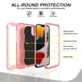 thumbnail image 3 of iPhone 13 Pro Max Case - Heavy Duty Hybrid Rugged Dual Layer Protective Shockproof Kickstand Cover with Ring Holder for Apple iPhone 13 Pro Max, D, 3 of 7