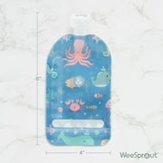 WeeSprout Double Zipper Reusable Food Pouches for Babies & Toddlers, Green, 5 fl oz