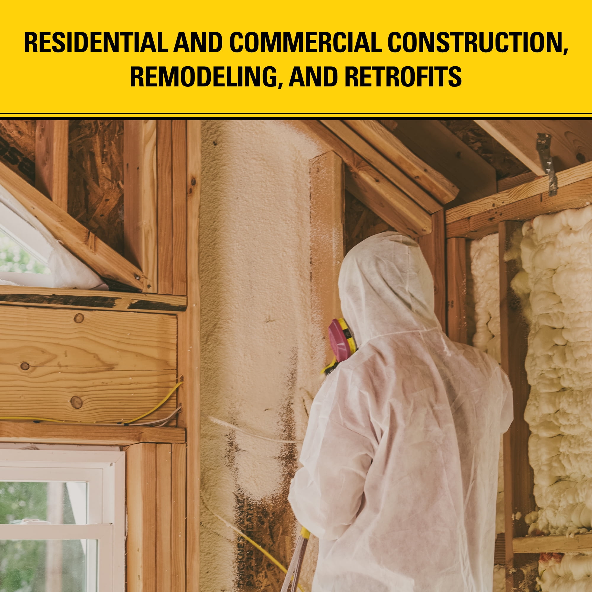 Stanley F994C SuperCoat Canister Spray Foam Insulation Kit (600 Board Feet) - Class A Fire Rated Closed Cell Two-Component Polyurethane Foam - R-6.27 per Inch - Includes Gun & Hose, 1 Pack