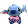 "Stitch Lovely" Pink Heart Holding Stitch Small Stuffed Toy (6in)