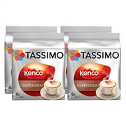 Tassimo T Discs Kenco Cappuccino (4 Packs, 64 T Discs/pods), 32 Servings