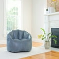 thumbnail image 6 of Big Joe Joey Large Bean Bag Chair in Basalt Blue, All Ages,  with On-The-Go Handle, 6 of 7