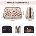 thumbnail image 5 of Cauagu Cartoon Mushrooms Print Large Cosmetic Bag,Portable Cosmetics Pouch Travel Makeup Bag Large Capacity Travel Makeup Case Organizer Makeup Brush Organizer, 5 of 8