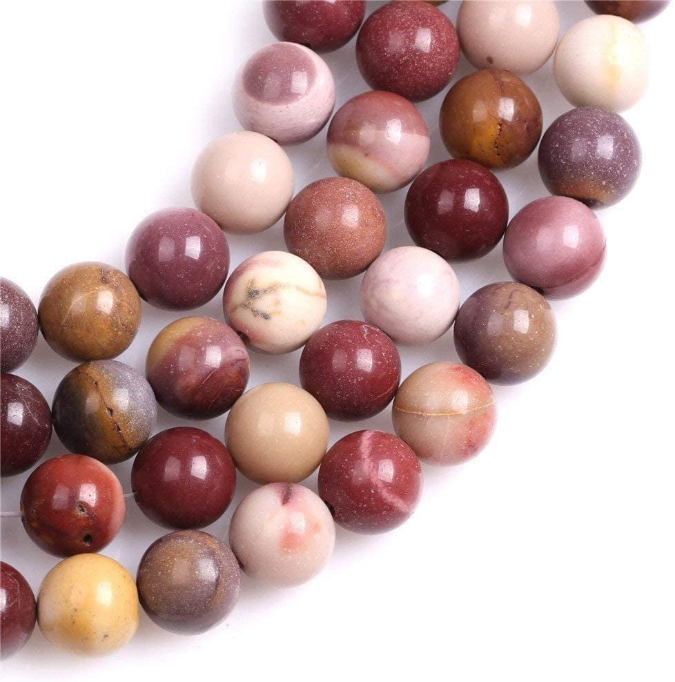 6mm 8mm Faceted Natural Mookaite Jasper Stone for Jewelry Making Necklace 15" 
