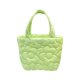 thumbnail image 1 of Bolso de mano para mujer, bolso de compras de gran capacidad, bolso decorativo con flores, bolso acolchado Verde Yuyangstore Monedero de hombro para mujer, 1 of 8