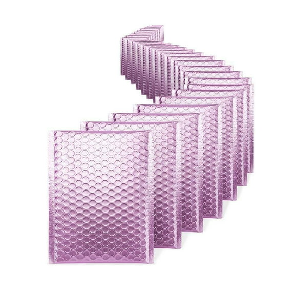 Proline Matte Metallic Purple Poly Bubble Mailers Envelopes