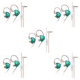 thumbnail image 1 of Sidaley AK6 PLUS Auriculares con cable Jack de 3,5 mm Auriculares con cable desmontable dinámico Auriculares portátiles para correr Cyan con Type2 NO2, 1 of 4