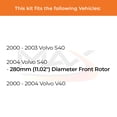 thumbnail image 2 of MAX Advanced Brakes - Front Brake Kit For 2000-2004 Volvo S40| Carbon Ceramic Brake Pad and Rotor Kit| Daily Driving OE Replacement Brake Rotors, 2 of 9