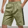 thumbnail image 1 of WILLBEST Pantalones Cortos para Hombre, de Verano, Holgados, con Cremallera Lateral para Playa, Informales, Lisos, de Cinco Puntos, 1 of 8