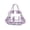 Purple, variant on Stadium Approved Clear Crossbody Bag, Transparent PVC Handbag with Top Handle, See Through Clear Tote Purse Adjustable Shoulder Strap for Concert Sports Game Festival Work