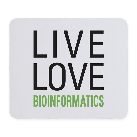 CafePress - Live Love Bioinformatics Mousepad - Non-slip Rubber Mousepad, Gaming Mouse Pad