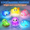 thumbnail image 6 of Bath Toys for Toddlers 1-3, Light Up Animals Baby Bathtub Toys for 1 2 3 Year Old Boys, Birthday Gifts Baby Toddler Toys 1-3 for Boys Girls, 6 of 7