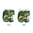 thumbnail image 3 of Logiee Big bass fish Print Women 2 in 1 Running Shorts,High Waisted Athletic Shorts,Gym Workout Shorts with Liner Pockets-Small, 3 of 7