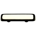 thumbnail image 1 of Black Border with White Rectangle Glass Cabinet Pull - Black Post, 1 of 1