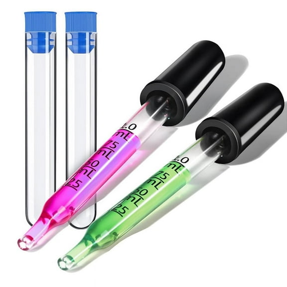 2Pack Eye Dropper Pipettes Dropper 1Ml Glass Droppers Pipette for Essential Oil, Eye Droppers,Straight Tip