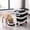 Black, variant on Foldable Airtight Rice Storage Container with Wheels Grain Bin Pet Food Holder,Brown