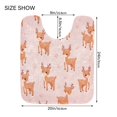 thumbnail image 2 of U-Shaped Toilet Mat Plush Bathroom Rug Mat Non Slip Bathroom Mats Cute Deer Pattern, 2 of 5