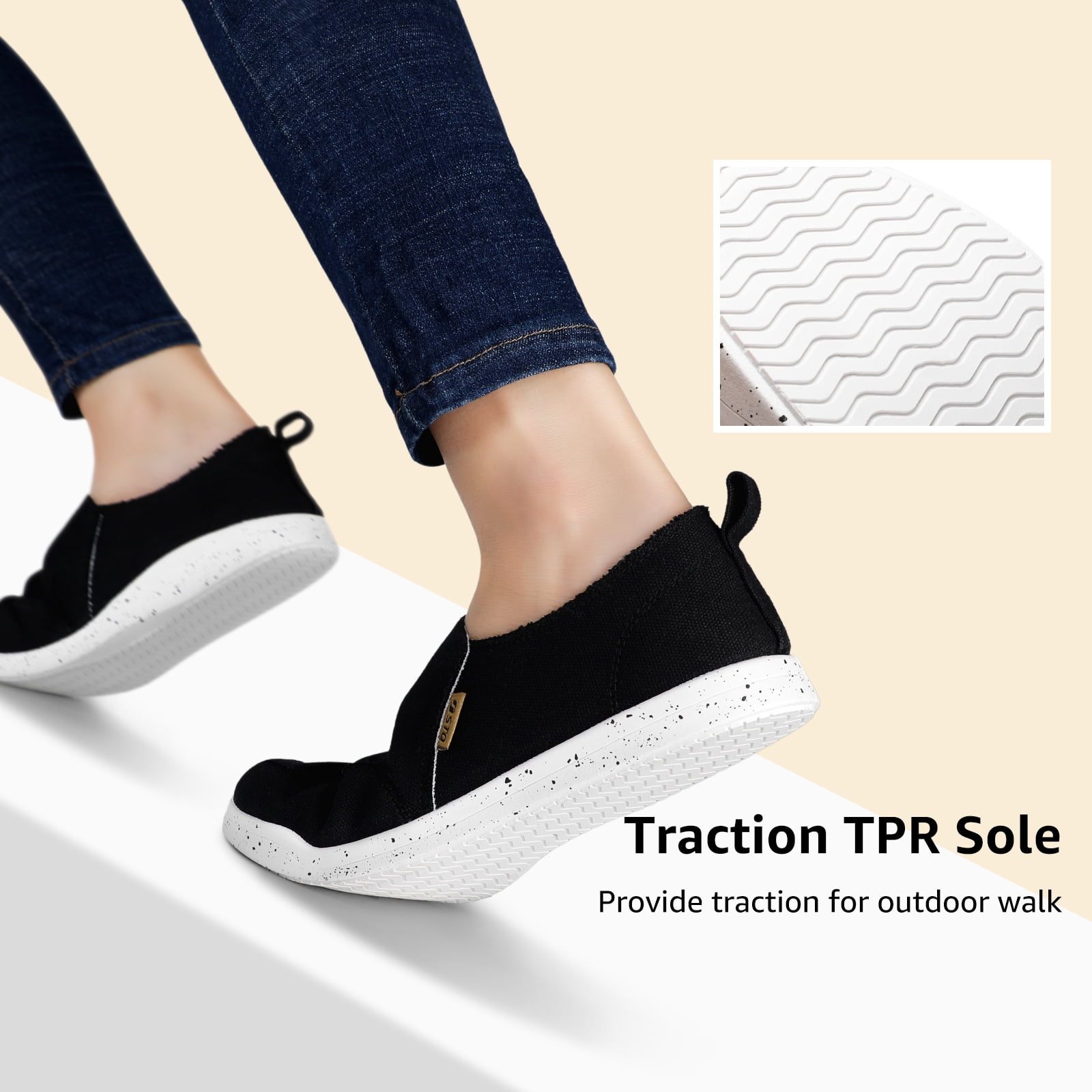 Prime Amazon Canada STQ Slip On Mule Sneakers Slide On Canvas - Main Image