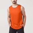 thumbnail image 2 of NOLDARES Men's Tank Tops Loose Fit Sleeveless Workout Muscle Shirt Athletic Bodybuilding Gym Tee Shirts Summer Vacation(Orange,2XL), 2 of 7