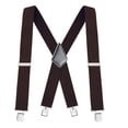 thumbnail image 1 of Bretelles pour Hommes de 2 Pouces de Large, Robustes, Pinces Solides, Bretelles Élastiques Ajustables, Grandes Tailles et Tailles Fortes X, 1 of 6
