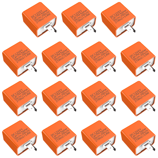 Relé Frecuencia 12V Indicador Señal Intermitente Motocicleta Alta Potencia () Naranja