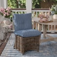thumbnail image 2 of ARDEN Plush Modern Tufted Polyfill Dining Chair Cushion 2-Pack, 21 x 40, Arden x Alexandra Kay Collection, Water repellent, Fade Resistant, Striped for the Heart, 2 of 7