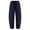 Navy, variant on Women's Solid Color Cotton Linen Banana Pants, Drawstring Waist Barrel Pants for Women, Loose Spring Autumn Casual Banana Barrel Pants with Curved Leg Brown XXL