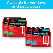 3M Indoor Patio Door Window Insulation Kit, 1-Door Kit, Fits 6 ft 8 in x 9 ft Patio Door